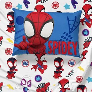 Jay Franco Marvel Spidey and His Amazing Friends Team Spidey 5 Piece Twin Size Bed Set - Includes Comforter & Sheet Set Bedding - Super Soft Fade Resistant Microfiber (Official Marvel Product) - Image 5