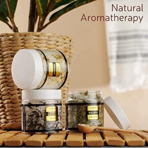 Epsom Bath Salts Gift Set, Relaxing Spa Salt W/Essential Oils, Mothers Day Gifts for Mom, Wife - Lavender, Eucalyptus, Lemon Basil, Coconut, Tea Tree, Honey Almond Salt, Self Care Gifts for Women - Image 3