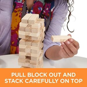 Hasbro Gaming Jenga Wooden Blocks Stacking Tumbling Tower Game | Party Games for Kids & Families | Easter Basket Stuffers | Ages 6+ (Amazon Exclusive) - Image 4