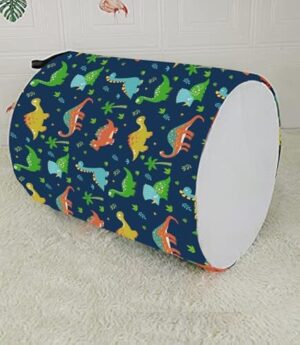 KUNRO Large Storage Basket Toy Box Bin Laundry Bag Foldable Hamper Clothes Kids Gift Organizer Chest Waterproof Coating Organizer Dorm Nursery Home(Blue dinosaur) - Image 7
