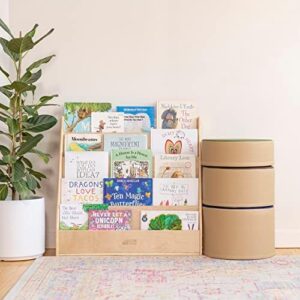 ECR4Kids Streamline Single-Sided Book Display with Storage, Classroom Bookshelf, Natural - Image 10