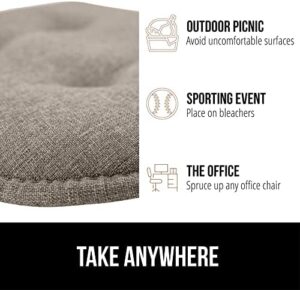 Gorilla Grip Tufted Chair Cushions, Memory Foam Pads for Dining Room, Kitchen Table, Office Desk, Rocking Chairs, Stay in Place Backing, Comfortable Seat Cover Pad Cushion, Set of 4, 16x17, Beige - Image 9