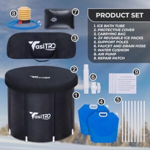 Insulated Cold Plunge Tub with Lid - Portable Ice Bath Tub for Athletes & Adults, Inflatable Ice Plunge Tub Indoor & Outdoor - Multiple Layered Ice Pod Barrel for Ice Therapy and Recovery. - Image 6