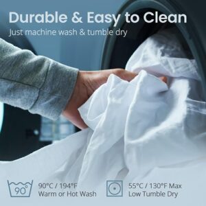 SafeRest 100% Waterproof King Size Mattress Protector - Fitted with Stretchable Pockets - Machine Washable Cotton Mattress Cover for Bed - Perfect Bedding Airbnb Essentials for Hosts - Image 7