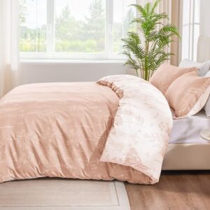 Love's cabin Dusty Rose Pink Full Size Comforter Set - Full Comforter Set, 3 Pieces Cute Floral Bedding Sets for All Seasons,1 Soft Reversible Botanical Flowers Comforter and 2 Pillow Shams - Image 6