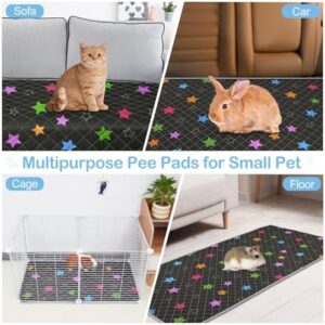 Bienbee Guinea Pig Bedding, 2 Pack 56" x 28" Reusable Guinea Pig Cage Liner Waterproof and Absorbent Small Animal Bedding Washable Guinea Pig Pee Pads for Small Pet Hamster Rabbit Squirrel, Black - Image 7