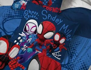 Jay Franco Marvel Spidey and His Amazing Friends Team Spidey 5 Piece Twin Size Bed Set - Includes Comforter & Sheet Set Bedding - Super Soft Fade Resistant Microfiber (Official Marvel Product) - Image 6