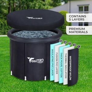 Insulated Cold Plunge Tub with Lid - Portable Ice Bath Tub for Athletes & Adults, Inflatable Ice Plunge Tub Indoor & Outdoor - Multiple Layered Ice Pod Barrel for Ice Therapy and Recovery. - Image 4