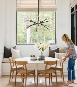 AMZASA Crystal Chandeliers, Modern Black and Gold Sputnik Pendant Lighting, 12 Lights Mid Century Ceiling Light Fixtures for Dining Room Kitchen Island Living Room Bedroom Bar,UL - Image 5