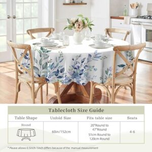 Eikione Kitchen Tablecloth 60 inch Round Boho Tablecloths Polyester Table Cloth for Party Restaurant Banquet Dining Buffet Table Picnic Decorations - Image 5