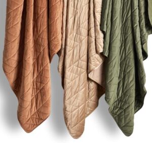 EVERGRACE 3 Pieces Luxurious Velvet King Quilts, Ultra Soft Lightweight Velvet Comforter Set, Matelasse Oversized Bedspread Coverlet for All Season with 2 Shams, Olive Green, 108"x96" - Image 7