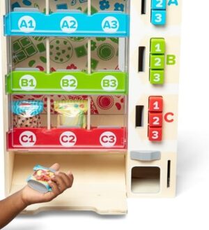 Melissa & Doug Sort, Stock, Select Wooden Vending Machine Play Set, Wooden Toy Play Food for Boys and for Girls 3+ - Image 5