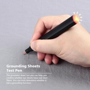 Grounding Sheet, 90% Organic Cotton+10% Pure Silver Organic Fitted Grounded Sheet for Improved Sleep, Pain Relief - Earth Connected Bedding (Gray, Full XL(75 * 54 * 15inch)) - Image 5
