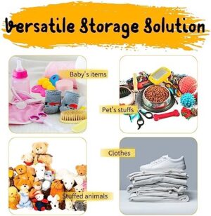 Ofiray-home Soft Corner Shelf | Safe Hanging Organizer | Child-Friendly Wall Mount Storage | for Sundries, Toys, Stuffed Animals, Diapers | for Pantry Closet Bedroom Nursery Organization 1-Pack - Image 6