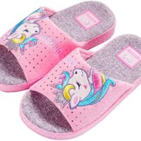 Kids Family Unicorn Slippers Household Anti-Slip Indoor Home Slippers for Girls and Boys