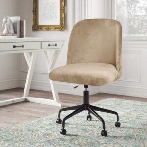 Gollense Velvet Curved Back Chair Covers for Dining Room Set of 4, Mid Century Modern Chair Slipcovers, Semi Circle Back Furniture Seat Protector for Kitchen Living Room (Camel) - Image 7