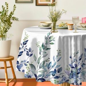 Eikione Kitchen Tablecloth 60 inch Round Boho Tablecloths Polyester Table Cloth for Party Restaurant Banquet Dining Buffet Table Picnic Decorations - Image 3