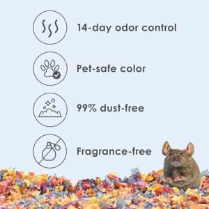Kaytee Clean & Cozy Colors, Small Animal Bedding with Extreme Odor Control, Kaleidoscope, 24.6 Liters - Image 2
