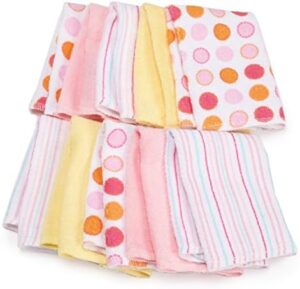 Spasilk Baby 10 Pack Soft Terry Bath Washcloth Wipes - Image 5