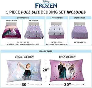 Disney Frozen 2 Kids Bedding Super Soft Comforter And Sheet Set, 5 Piece Full Size, "Official" Disney Product By Franco - Image 4