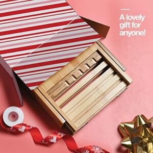 Luxury Foldable Bathtub Tray Caddy - Waterproof Wooden Bath Organizer for Wine, Book, Soap, Phone - Expandable Size Fits Most Tubs - Image 9