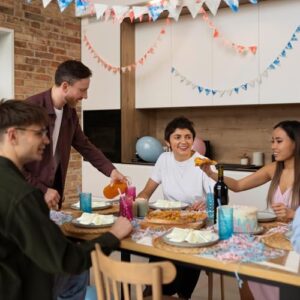 24 PCS Woven Placemats, 13" Rattan Round Placemats, Natural Cotton Burlap Table Mats, Water Hyacinth Farmhouse Place Mats with Satin Napkin & Napkin Ring for Wedding Kitchen Dining Table Decor - Image 7