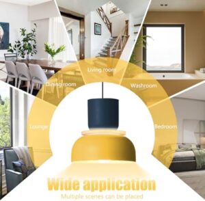 Modern Industrial Pendant Light Macaron Color Barn Style Mid Century Hanging Light Fixture with Aluminum Shade Chandelier Nordic Colorful Ceiling Pendant Lights for Dining Room Kitchen - Image 8