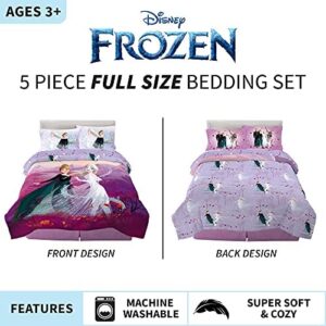 Disney Frozen 2 Kids Bedding Super Soft Comforter And Sheet Set, 5 Piece Full Size, "Official" Disney Product By Franco - Image 3