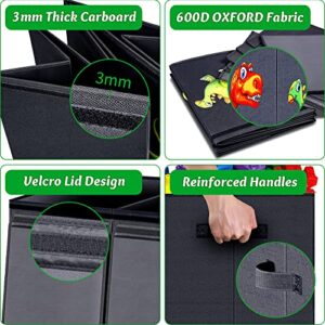 Toy Chest for Boys, Toy Boxes for Kids Extra Large, Toy Box for Boys Girls, Collapsible Sturdy Kids Toy Storage Organizer Boxes Bins Baskets for Nursery, Playroom, Bedroom (Dinosaur Pattern) - Image 3