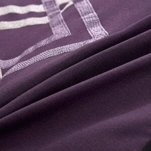 Chezmoi Collection Arden 7-Piece Modern Pleated Stripe Embroidered Zigzag Bedding Comforter Set (Queen, Purple/Black/Gray/White) - Image 4