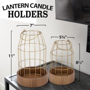Rustic Farmhouse Lantern Decor - Stylish Decorative Lanterns for Your Living Room, Fireplace Mantle or Kitchen Dining Table - Modern Upscale Beauty for Your Entire Home - Image 5