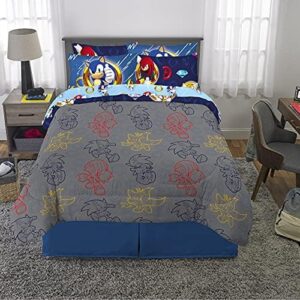 Franco Sonic The Hedgehog Anime Kids Bedding Super Soft Comforter and Sheet Set with Sham, 7 Piece Queen Size, (Official Licensed Product) - Image 5