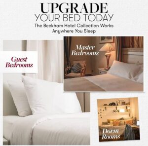 Beckham Hotel Collection Bed Pillows Standard / Queen Size Set of 2 - Down Alternative Bedding Gel Cooling Pillow for Back, Stomach or Side Sleepers - Image 10