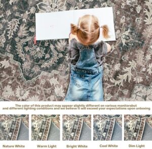 Large 8' x 10' Soft Non Slip & Shedding Washable Living Dining Room Mat for Dorm Kitchen Nursery Dining Bedroom Carpet Studio - Image 5