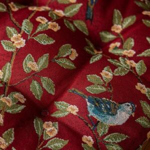 vctops Farmhouse Brid Print Chair Cushions with Ties U-Shaped Soft Comfortable Chair Pads Non Slip Seat Cushions for Indoor Dining Room and Kitchen Chairs (Red,16"x16") - Image 7