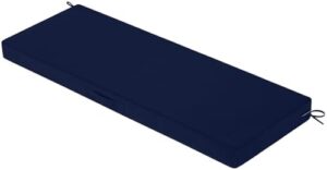 Outdoor Bench Cushion - 48" x 18" x 3" Bench Cushions for Outdoor Furniture, Non-Slip Outdoor Swing Cushions with Removable Cover, Patio Bench Cushion for Backyard Porch Settee (Navy)