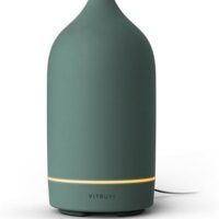 Vitruvi Stone Diffuser, Ceramic Ultrasonic Essential Oil Diffuser for Aromatherapy | Ceramic, Home Decor | Sea, 90ml Capacity