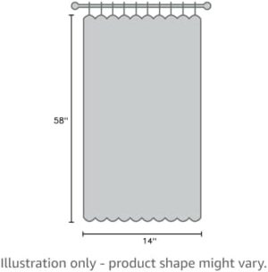 Soft Window Darcy Curtain Valance, Tan & White - 58 Inch Width, 14 Inch Length, 1.5 Inch Rod Pocket - Light Filtering Valance for Kitchen and Bathroom by Achim Home Decor - Image 7