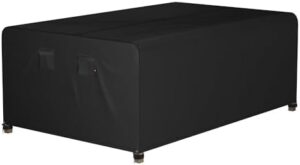 iBirdie Outdoor Patio Furniture Set Covers 110 x 56 inch fit 4 x 9 ft, 56, 54, 52 inch Wide, 110, 108, 106 inch Long Outside Dining Table and Chairs, Waterproof Weatherproof Cover, Heavy Duty 600D