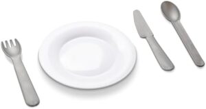 Melissa & Doug 22-Piece Play Kitchen Accessories Set - Utensils, Pot, Pans, and More , White - Image 4