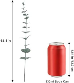 24pcs Eucalyptus Stems Artificial Eucalyptus Stems with Leaves Fake Greenery Branches Fake Flowers for Wedding Bouquets, Floral Centerpieces, Home/Office/Christmas Decor - Image 2