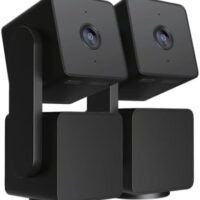 WYZE Cam Pan v3 Indoor/Outdoor IP65 1080p Pan/Tilt/Zoom Wi-Fi Smart Home Security Camera with 360° Motion Tracking for Baby&Pet, Color Night Vision, Works with Alexa & Google Assistant, Black, 2-Pack