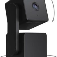 WYZE Cam Pan v3 Indoor/Outdoor IP65 1080P 360° Pan/Tilt/Zoom Wi-Fi Smart Home Security Camera with Motion Tracking for Baby & Pet, Color Night Vision, Works with Alexa & Google Assistant, Black