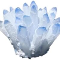 Natural Crystal Cluster Clear Quartz Mineral Crystal Cluster Cluster Healing Ornament Hue Reflection Feng Shui Home Decor (Blue)