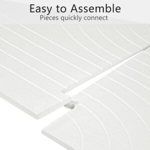 Stone Bath Mat, Diatomaceous Earth Bath Shower Mat for Bathroom Floor -Super Absorbent, Easy to Clean (22.8 * 15.3" White) - Image 6