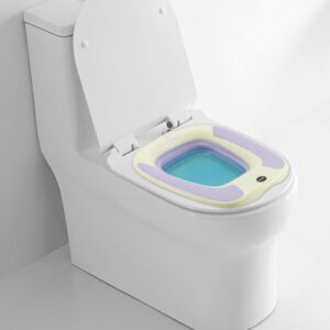 Sitz Bath, Sitz Bath for Postpartum Care, Sitz Bath for Hemorrhoids, Sitz Bath for Toilet Seat, Sits Bath Tub for Women Men Adults, Sitz Bath Soak Salts Basin, Hip Bath Bowl, Collapsible, Purple - Image 8