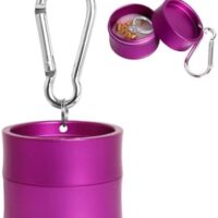 Mini Travel Ring Holder Keychain, Portable Jewelry Holder Keychain with Protective Sponge, Small Necklace Earrings Case for Gym Sports Bag Purse