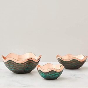 Nambe Copper Canyon Bowl | 7Inch Fruit Bowl for Kitchen Counter, Table, Mantel Dcor | Decorative Scalloped Edge Vegetable Basket | Salad Serving Bowl | 21.5 Ounce - Image 4