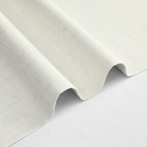 Joydeco Pinch Pleated Linen Blackout Curtains 2 Panels, 84 Inches Long Room Darkening Curtains,100% Blackout Textured Insulated Drapes for Bedroom & Luxury Living Room Decor (W40 x L84 Inch, Ivory) - Image 8