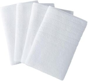 Casa Platino 30x60 100% Cotton Mercerized Large Bath Towels 4 Pack, Highly Absorbent and Quick Dry Bath Towels for Bathroom, Perfect White Towels for Hotels, Spa, Air Bnb, Adult Towels - White - Image 5